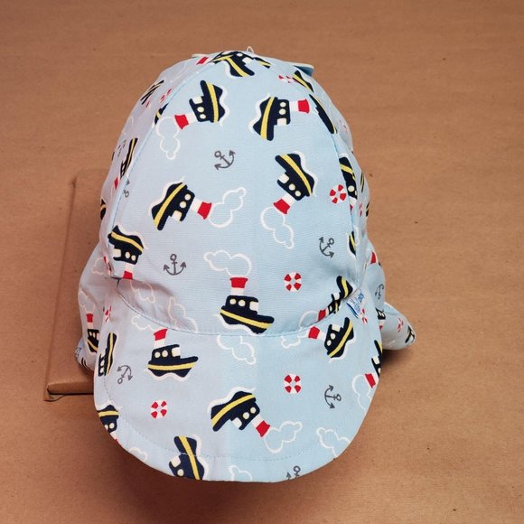 I Play Sun Protection Hat 2T-4T Blue - Picture 1 of 7